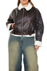 Plus Size Faux Leather Moto Jacket | Forever 21 US