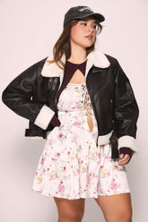 Plus Size Faux Shearling Aviator Jacket | Forever 21 online