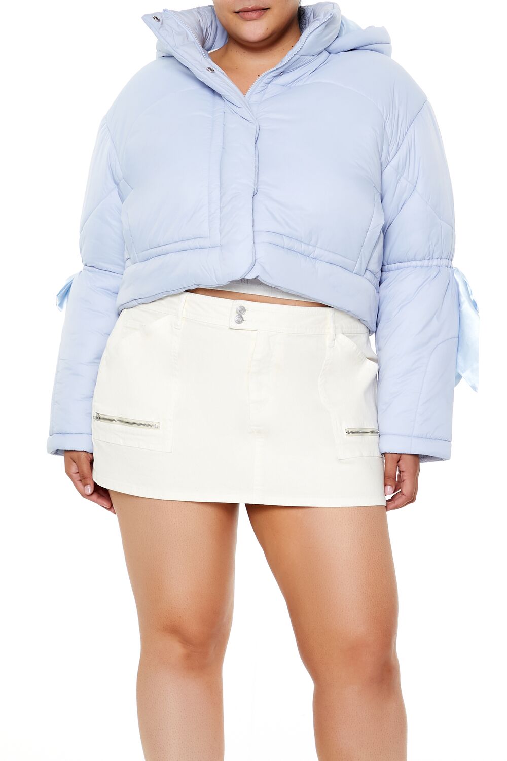 Plus Size Bow Puffer Jacket | Forever 21 near me