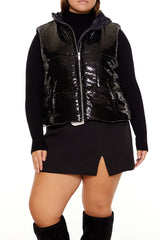 Plus Size Sequin Zip-Up Vest | Forever 21 on sale