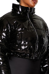 Plus Size Sequin Puffer Jacket | Forever 21 outlet