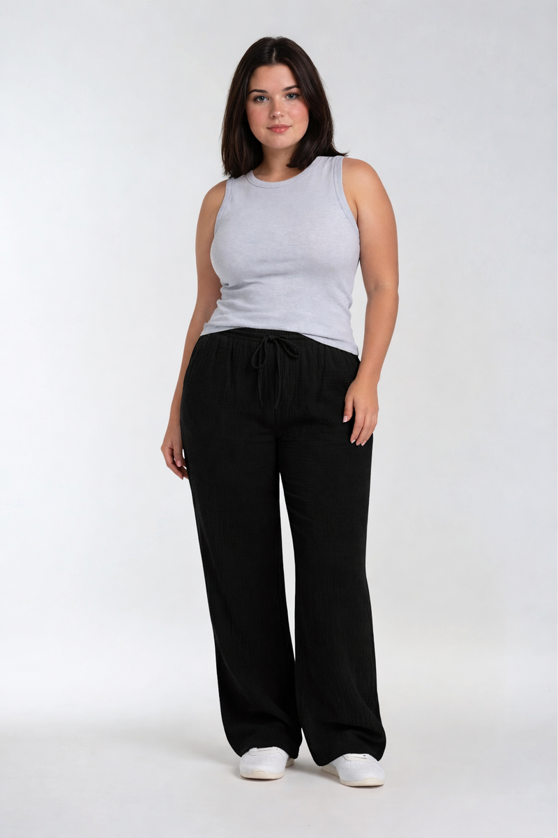 Plus Size Wide-Leg Drawstring Pants | Forever 21 discount