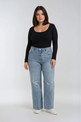 Plus Size Distressed Wide-Leg Jeans | Forever 21 online