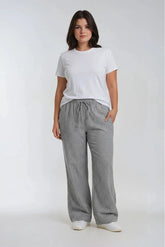 Plus Size Pinstriped Drawstring Pants | Forever 21 US