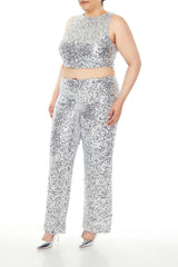 Plus Size Sequin High-Rise Pants | Forever 21 sale