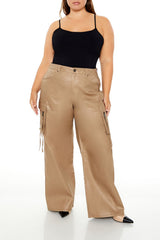 Plus Size Metallic Cargo Pants | Forever 21 online
