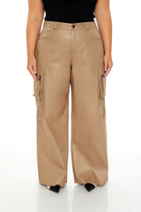 Plus Size Metallic Cargo Pants | Forever 21 online