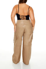 Plus Size Metallic Cargo Pants | Forever 21 online