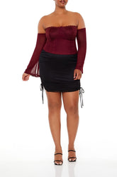 Plus Size Drawstring Mini Skirt | Forever 21 on sale