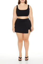 Plus Size Tulip-Hem Mini Skirt | Forever 21 outlet