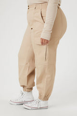 Plus Size Twill Cargo Joggers | Forever 21 discount