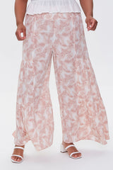 Plus Size Leaf Print Wide-Leg Pants | Forever 21 discount