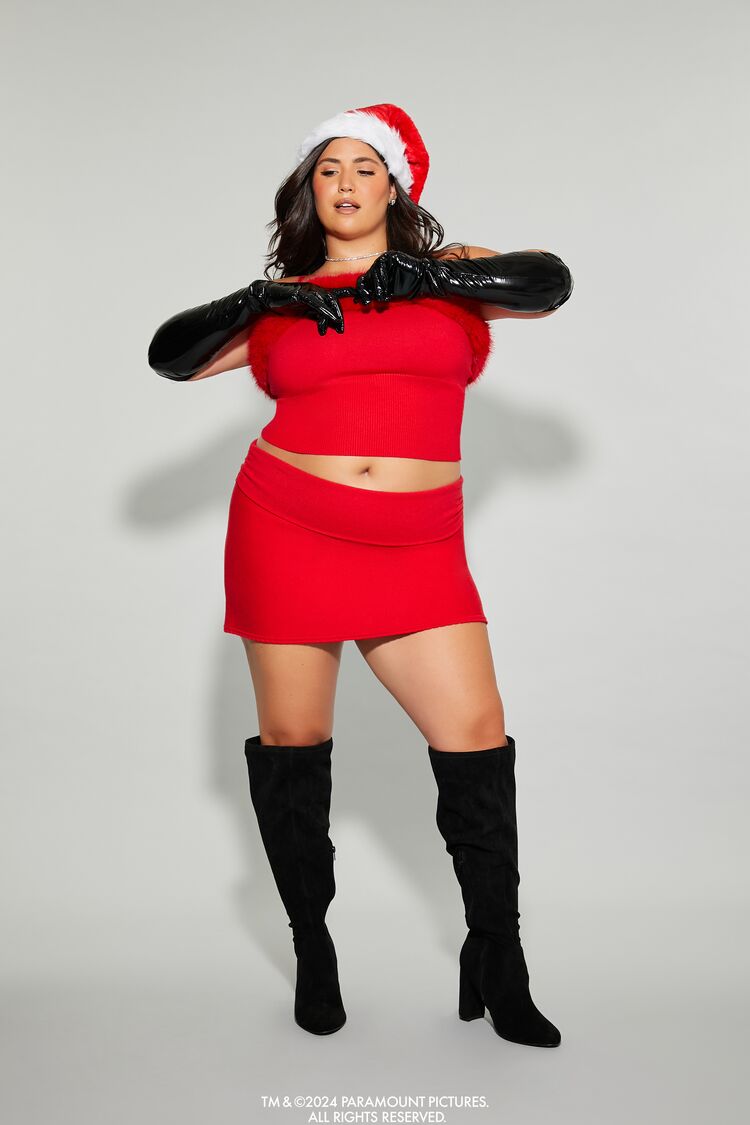 Plus Size Mean Girls Foldover Mini Skirt | Forever 21 sale