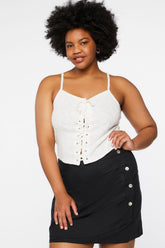 Plus Size Linen-Blend Mini Skirt | Forever 21 discount