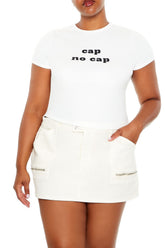 Plus Size Cap No Cap Baby Tee | Forever 21 US