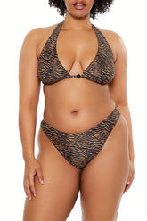 Plus Size Zebra Halter Bikini Top | Forever 21 online