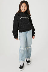 Girls Rhinestone Los Angeles Hoodie (Kids) | Forever 21 discount