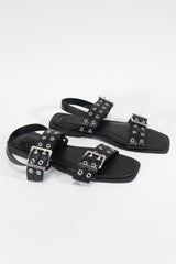 Grommet Strap Leather Sandals | Forever 21 on sale