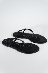 Braided Strap Faux Leather Flip-Flops | Forever 21 US