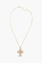 Rhinestone Cross Pendant Necklace | Forever 21 US