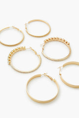Etched Rhinestone Hoop Earrings | Forever 21 near me