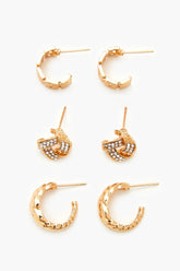 Twisted Stud & Hoop Earring Set | Forever 21 sale