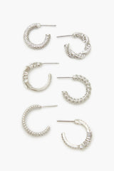 Twisted Rhinestone Hoop Earring Set | Forever 21 on sale
