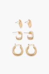 Rhinestone Stud & Hoop Earring Set | Forever 21 discount