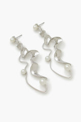 Faux Pearl Abstract Drop Earrings | Forever 21 online