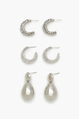Hoop & Teardrop Drop Earring Set | Forever 21 near me
