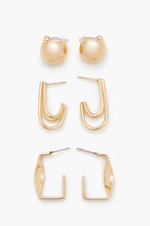 Geo Hoop Earring Set | Forever 21 near me