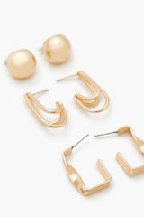 Geo Hoop Earring Set | Forever 21 near me