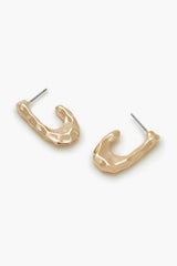 Hammered Geo Drop Earrings | Forever 21 US