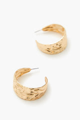 Thick Hammered Hoop Earrings | Forever 21 sale