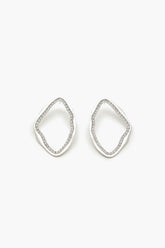 Geo Rhinestone Drop Earrings | Forever 21 on sale