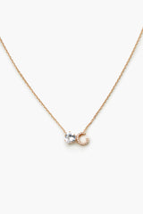 Faux Gem Initial Charm Necklace | Forever 21 on sale