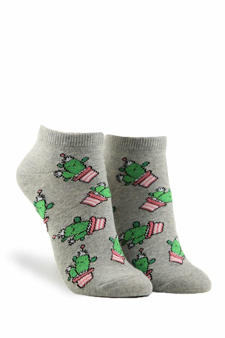 Cactus Print Ankle Socks | Forever 21 discount