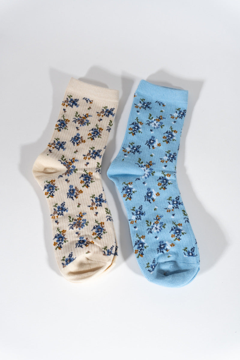 Floral Print Ankle Socks – 2 Pack | Forever 21 US