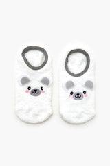 Plush Polar Bear No-Show Socks | Forever 21 sale