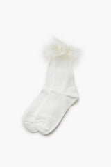 Faux Fur-Trim Crew Socks | Forever 21 discount