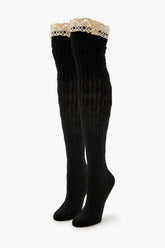 Crochet Lace Thigh-High Socks | Forever 21 online