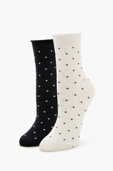 Polka Dot Crew Socks Set - 2 pack | Forever 21 on sale