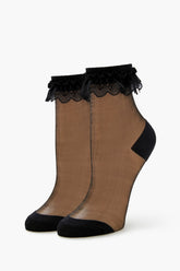 Lace-Trim Mesh Crew Socks | Forever 21 US