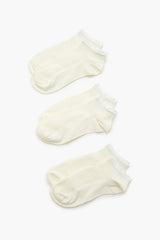 Ruffle-Trim Ankle Socks Set - 3 pack | Forever 21 US