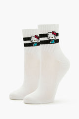 Hello Kitty Varsity-Striped Crew Socks | Forever 21 discount