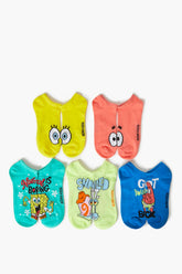 SpongeBob SquarePants Ankle Socks Set - 5 pack | Forever 21 US