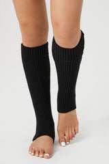 Ribbed Knit Stirrup Leg Warmers | Forever 21 US