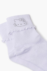 Rhinestone Hello Kitty Crew Socks | Forever 21 on sale