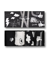 4-Pack Black And White Socks Gift Set Multi | Forever 21 US