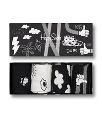 4-Pack Black And White Socks Gift Set Multi | Forever 21 US